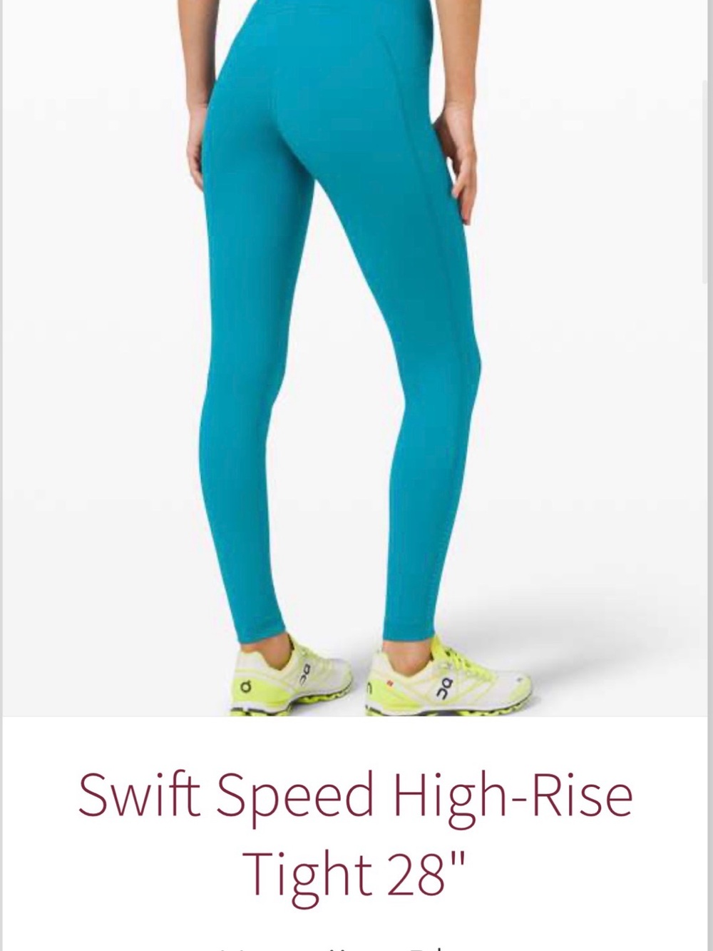 Lululemon Swift Speed 28" Hawaiian Blue NWT